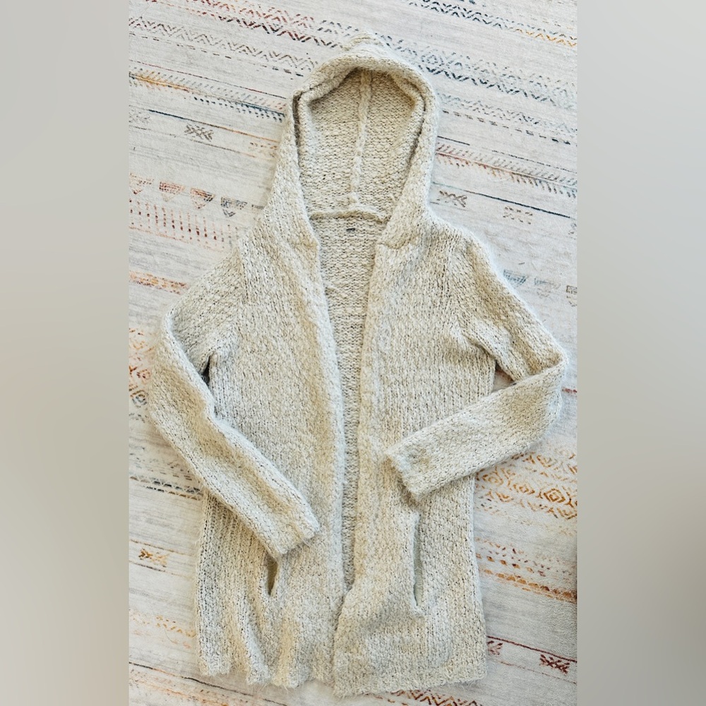 Open Front Mid Length Cardigan - Picture 2 of 9